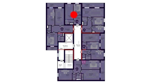 1-xonali xonadon 41.8 m²  8/9 qavat | Navruz Avenue Turar-joy majmuasi
