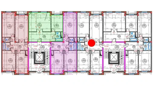 4-xonali xonadon 89.17 m²  1/8 qavat | Ziynat Capital Turar-joy majmuasi