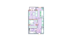 1-xonali xonadon 58.49 m² 9/9 qavat | SHAYX-UL OLAM Turar-joy majmuasi 1-xonali xonadon 58.49 m² 9/9 qavat | SHAYX-UL OLAM Turar-joy majmuasi