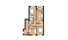 3-комн. квартира 81.97 м²  7/16 этаж | Жилой комплекс Musaffo