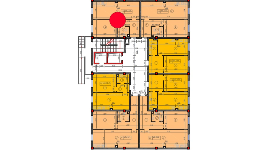 1-комн. квартира 57 м²  1/12 этаж | Жилой комплекс Sokin hayot