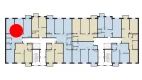 3-xonali xonadon 99.57 m²  8/10 qavat | Ko'kcha-Oqtepa Turar-joy majmuasi