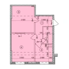 2-xonali xonadon 51.1 m²  5/9 qavat | Uchtepa Avenue Turar-joy majmuasi