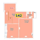 1-xonali xonadon 112.8 m²  1/9 qavat | YANGI AVLOD Turar-joy majmuasi
