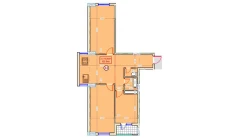 3-комн. квартира 82.9 м²  4/9 этаж | Жилой комплекс XUMO