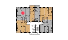 3-xonali xonadon 69.46 m²  8/10 qavat | YANGIOBOD RESIDENCE Turar-joy majmuasi