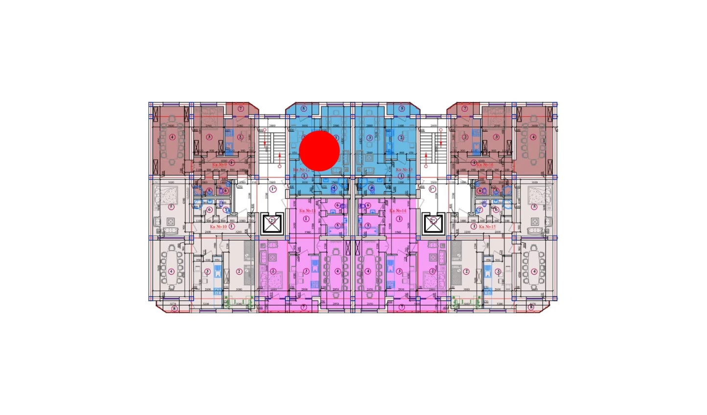 1-комн. квартира 61 м²  1/10 этаж | Жилой комплекс AZAMATOV GROUP