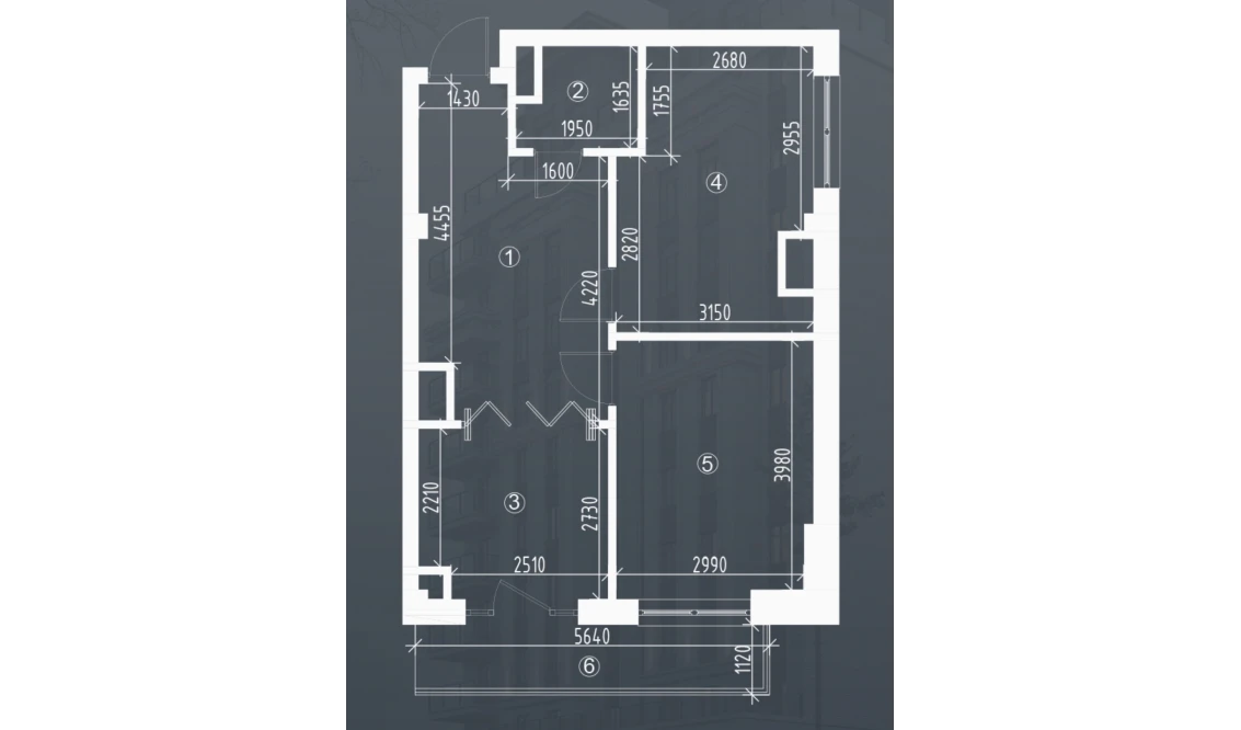 3-xonali xonadon 52.7 m²  12/12 qavat | Bunyodobod Turar-joy majmuasi