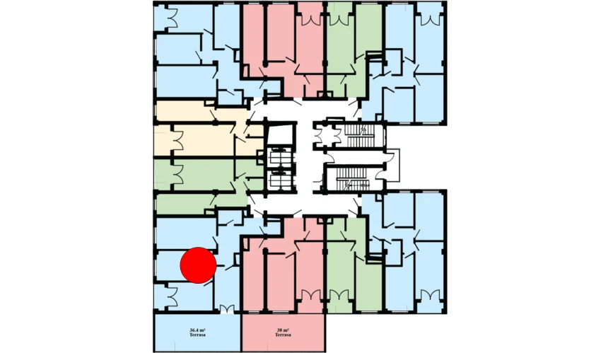 3-комнатная квартира 124.2 м²  3/16 этаж | Жилой комплекс Musaffo