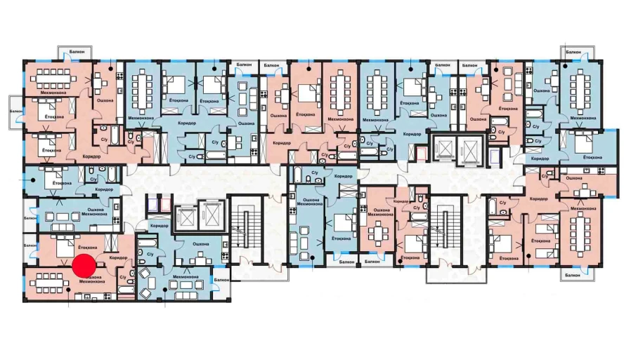 2-комн. квартира 51.81 м²  2/12 этаж | Жилой комплекс Zangota City 1 -ETAP