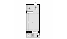 1-xonali xonadon 30.9 m²  7/12 qavat | NAVRUZ GROUP Turar-joy majmuasi