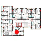 2-xonali xonadon 69.9 m²  7/10 qavat | CHINARA PARK Turar-joy majmuasi