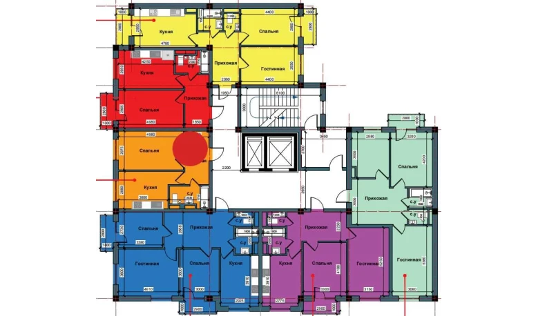 1-комнатная квартира 40.6 м²  4/10 этаж | Жилой комплекс NUR BARAKA