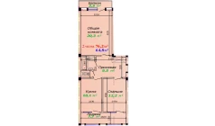 2-комн. квартира 76.2 м²  3/7 этаж | Жилой комплекс Bunyodkor