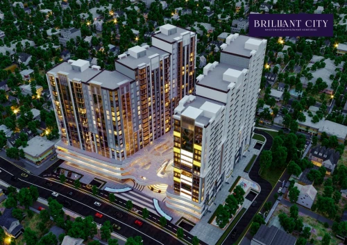 3-комнатная квартира 75 м²  24/25 этаж | Жилой комплекс Brilliant City