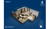 1-xonali xonadon 73 m² 11/12 qavat | Sokin hayot Turar-joy majmuasi 1-xonali xonadon 73 m² 11/12 qavat | Sokin hayot Turar-joy majmuasi