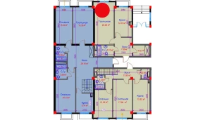 1-xonali xonadon 50.2 m²  1/10 qavat | Ko'kcha-Oqtepa Turar-joy majmuasi