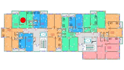 2-xonali xonadon 61.07 m²  7/9 qavat | XUMO Turar-joy majmuasi