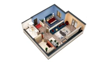 2-комн. квартира 61.75 м²  4/9 этаж | Жилой комплекс MINGCHINOR