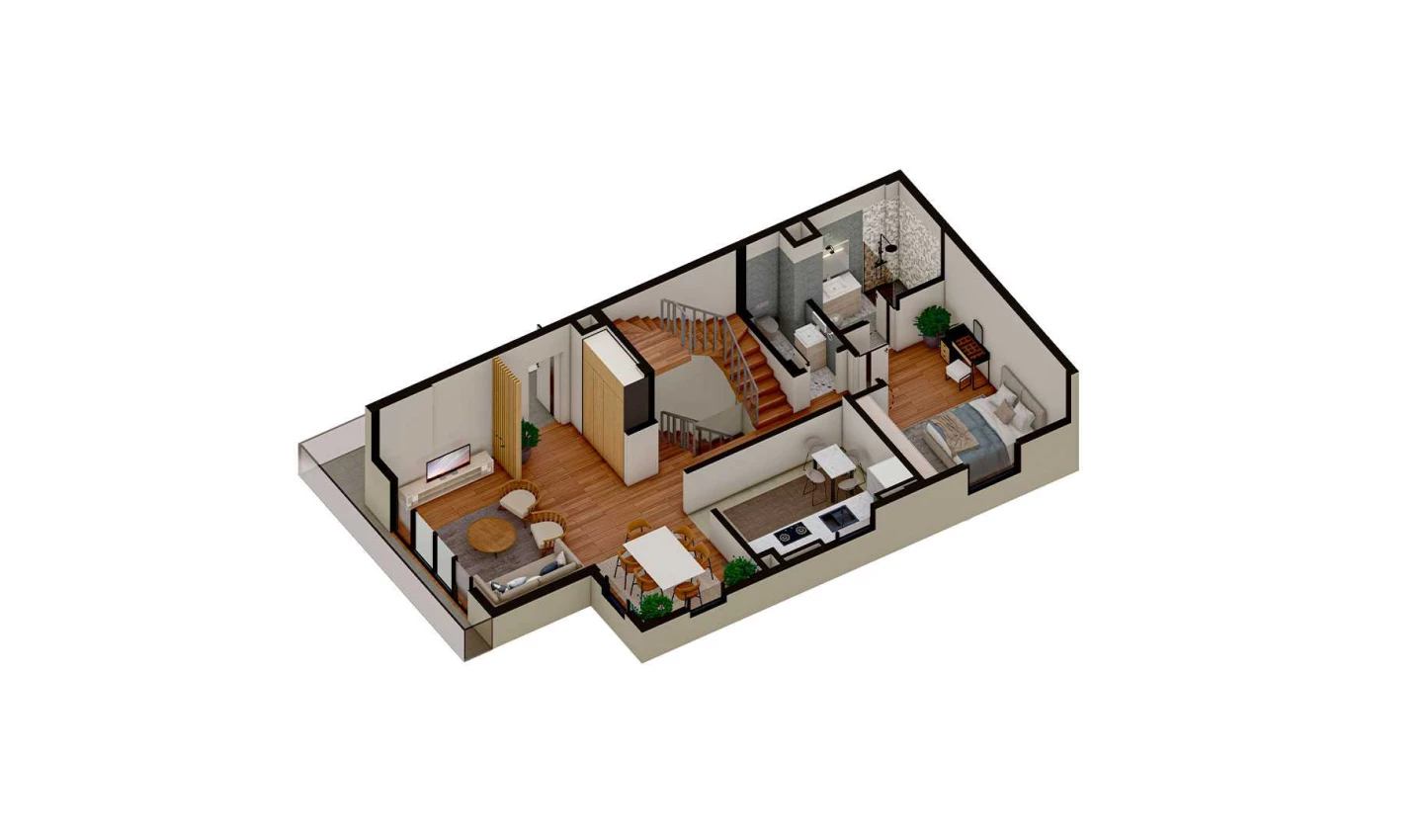 7-xonali xonadon 241.65 m²  1/1 qavat | TUSHLAR VODIYSI Turar-joy majmuasi