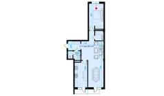 2-xonali xonadon 93 m²  8/9 qavat | Rohat Turar-joy majmuasi