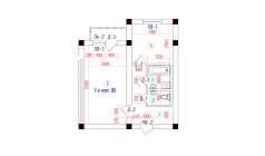 1-комн. квартира 40.34 м²  5/7 этаж | Жилой комплекс Oila TJM