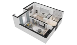 1-комн. квартира 40.55 м²  14/16 этаж | Жилой комплекс TRINITY