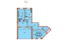 3-комн. квартира 109.65 м²  8/8 этаж | Жилой комплекс Markaz