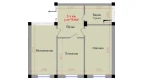 2-xonali xonadon 75 m²  1/8 qavat | Saxro Turar-joy majmuasi