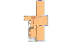 3-комн. квартира 82.9 м²  9/9 этаж | Жилой комплекс XUMO