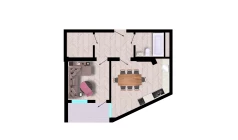 1-xonali xonadon 50.44 m²  3/10 qavat | Ko'kcha-Oqtepa Turar-joy majmuasi