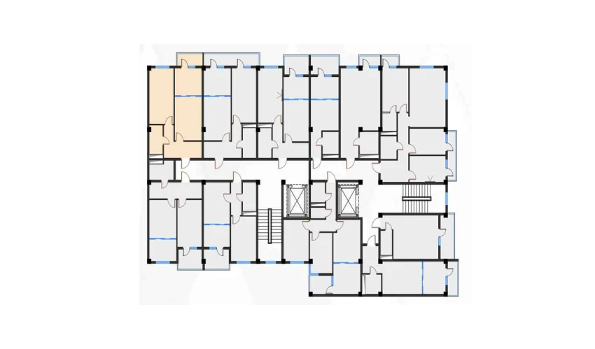 2-комнатная квартира 49.08 м²  4/7 этаж | Жилой комплекс Bochka Resort