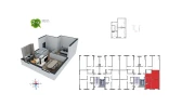 2-xonali xonadon 51.1 m²  7/9 qavat | Uchtepa Avenue Turar-joy majmuasi