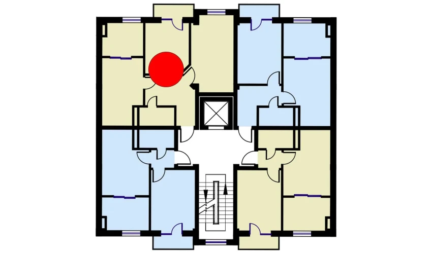 3-комнатная квартира 72.6 м²  5/6 этаж | Жилой комплекс CHOSHTEPA GARDEN