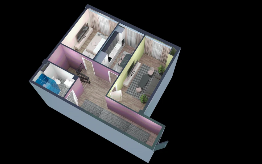 1-xonali xonadon 125 m²  1/9 qavat | YANGI AVLOD Turar-joy majmuasi