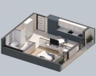 1-комн. квартира 35 м²  8/12 этаж | Жилой комплекс PARVOZ