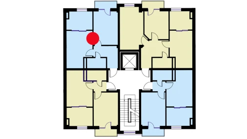 3-комнатная квартира 56.4 м²  4/6 этаж | Жилой комплекс CHOSHTEPA GARDEN
