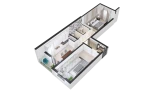 2-комн. квартира 62.4 м²  10/16 этаж | Жилой комплекс TRINITY