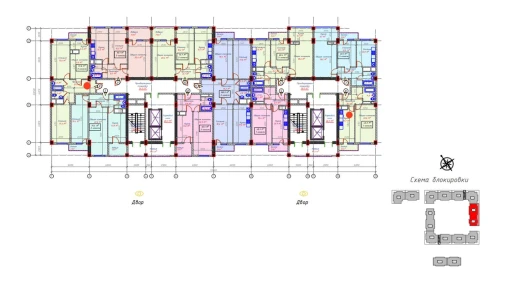 3-xonali xonadon 73.8 m²  8/16 qavat | Sam House (Qora Suv) Turar-joy majmuasi