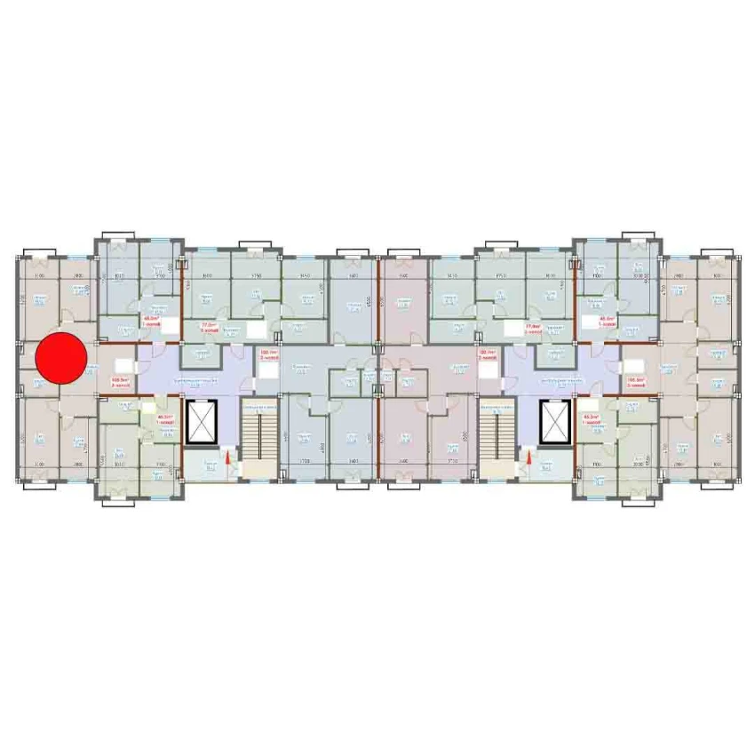 3-комн. квартира 105.5 м²  9/9 этаж | Жилой комплекс YANGI AVLOD