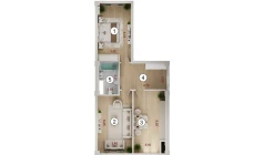 2-комн. квартира 77.8 м²  15/16 этаж | Жилой комплекс ISLOMOBOD
