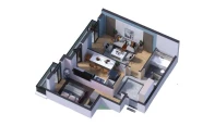 2-комн. квартира 55.75 м²  8/16 этаж | Жилой комплекс SOKIN DIYOR