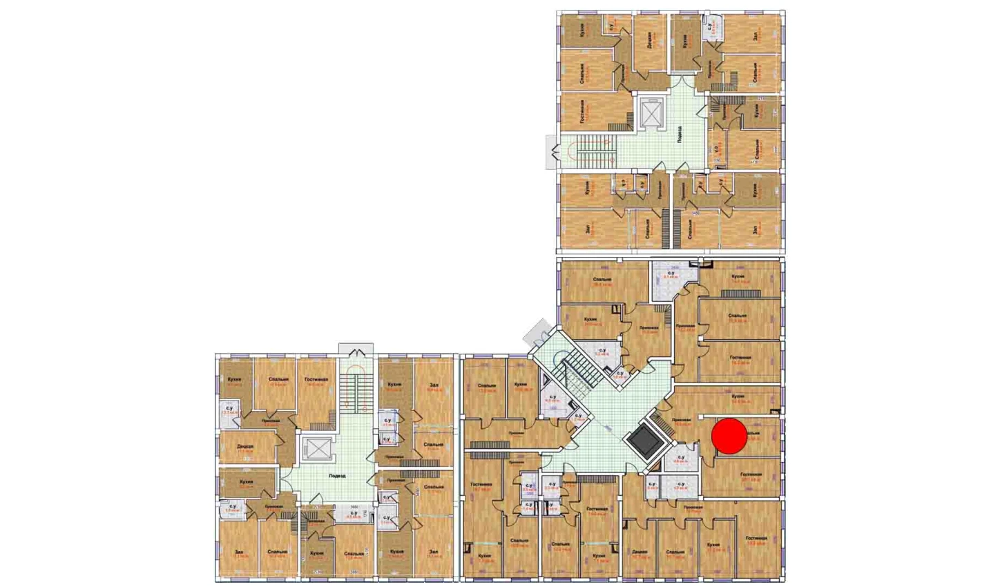 2-xonali xonadon 137.4 m²  1/9 qavat | MBG Turar-joy majmuasi