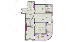 3-комн. квартира 115.4 м²  2/16 этаж | Жилой комплекс Park Avenue