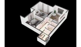 2-комн. квартира 64.7 м²  13/16 этаж | Жилой комплекс TRINITY