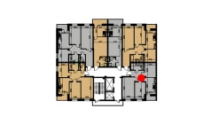 2-xonali xonadon 53.27 m²  4/10 qavat | YANGIOBOD RESIDENCE Turar-joy majmuasi