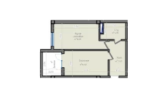 1-комн. квартира 52.6 м²  8/13 этаж | Жилой комплекс ORZU SAROYI