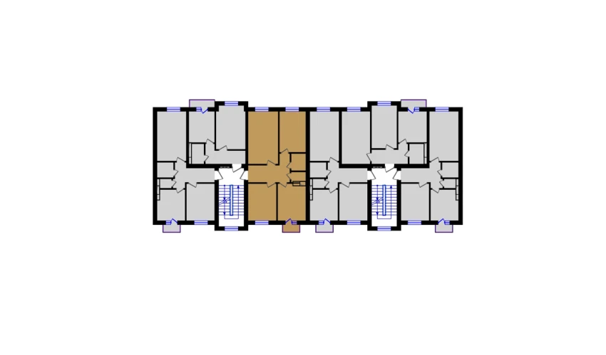 3-комнатная квартира 74.08 м²  3/5 этаж | Жилой комплекс QIZILTEPA