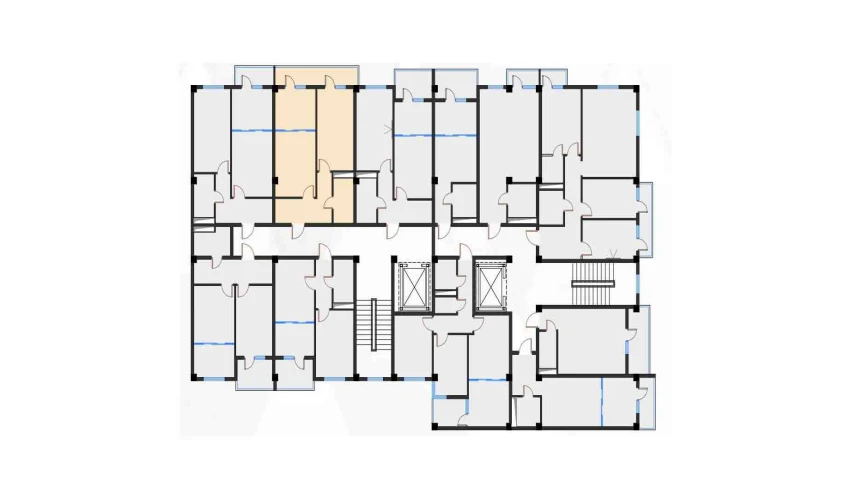 2-xonali xonadon 52.69 m²  2/7 qavat | Bochka Resort Turar-joy majmuasi
