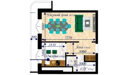 1-комн. квартира 41.1 м²  5/13 этаж | Жилой комплекс MEGAPOLIS С2